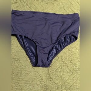 Lands' End Navy Swimwear Bikini Bottom